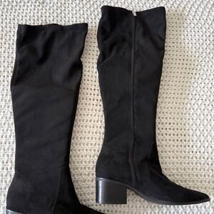 Eloquii Black Knee High Boots